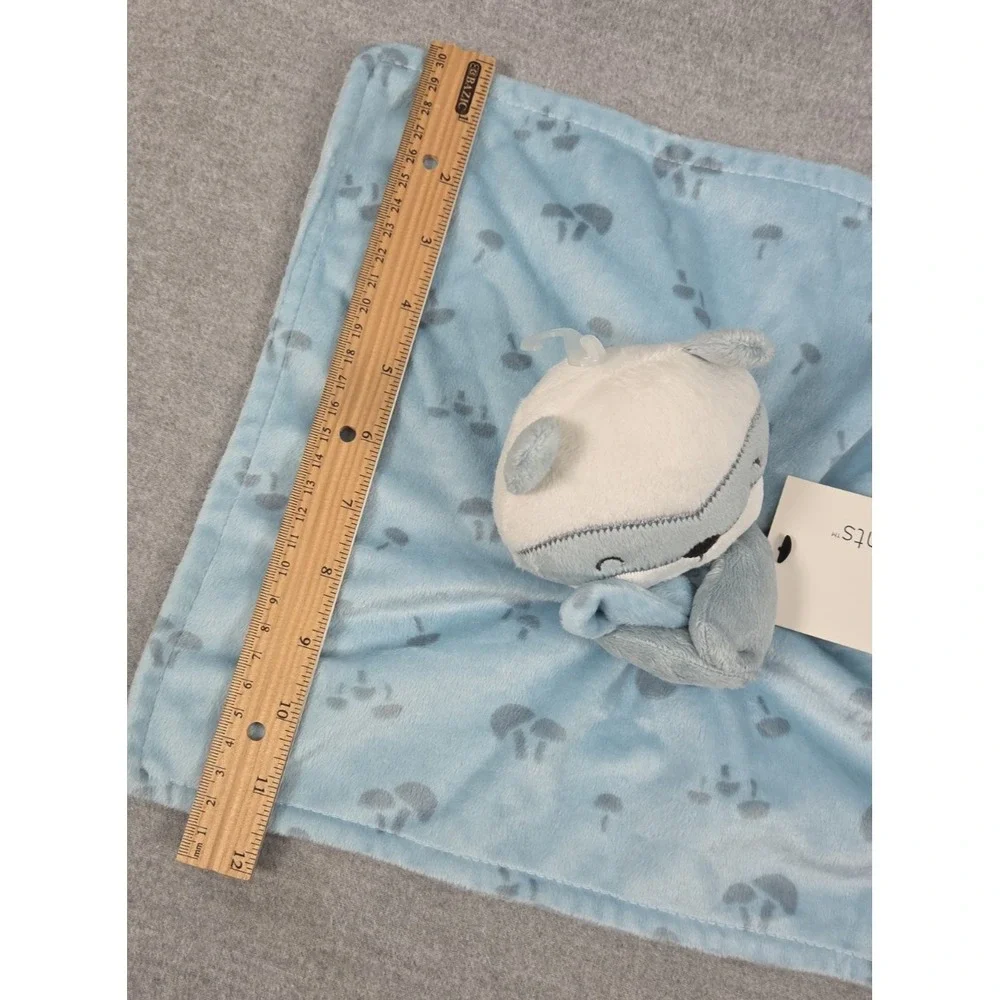 Modern Moments by Gerber Raccoon Baby Blue Plush Lovey Security Blanket NEW